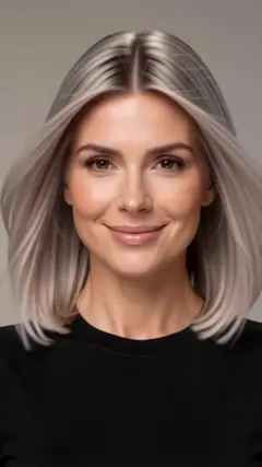 Barely-There Long Layering hairstyle shown from the front