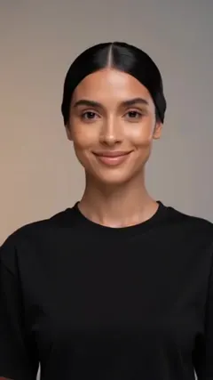 Black Braided Updo hairstyle shown from the front