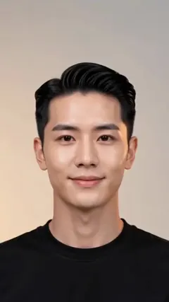Classic Pompadour With Taper hairstyle shown from the front