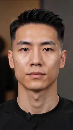 Undercut Hair for Men hairstyle shown from the front