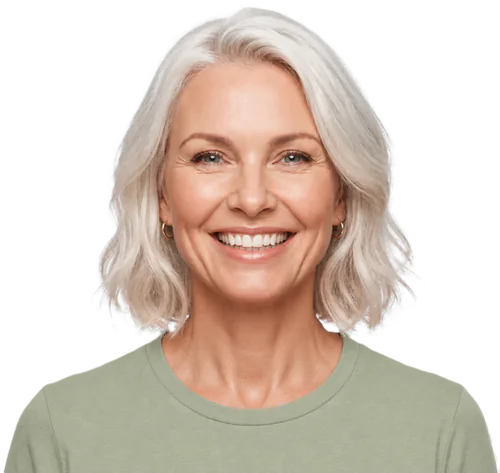 Clear front-facing woman selfie example