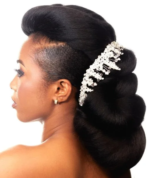 Rhinestone Pin-Up Chignon