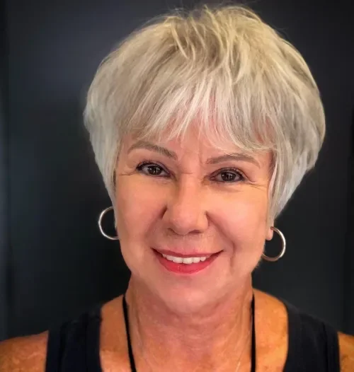 Light Blonde Pixie With Texture
