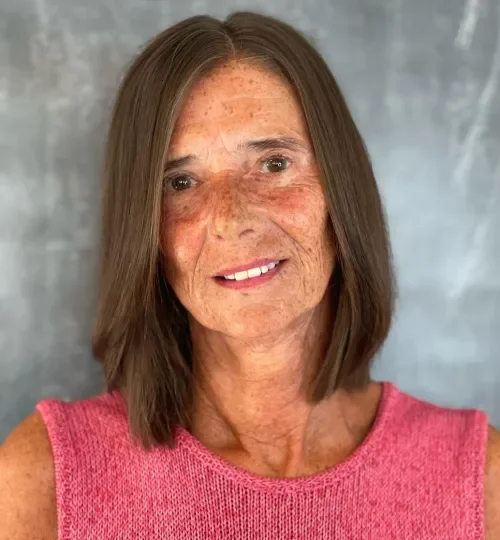 Straight Long Bob With Middle Part