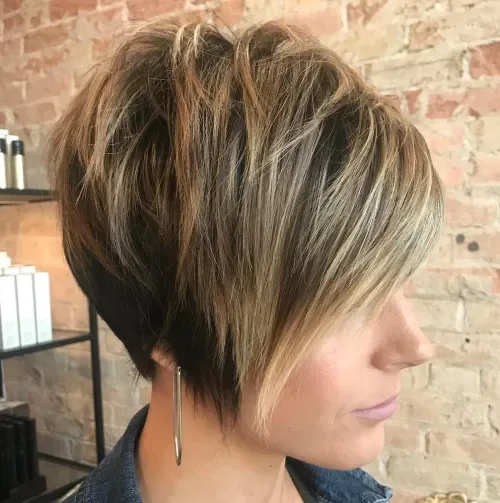 Layered Pixie With Long Bangs