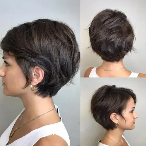 Textured Pixie Bob With Volume