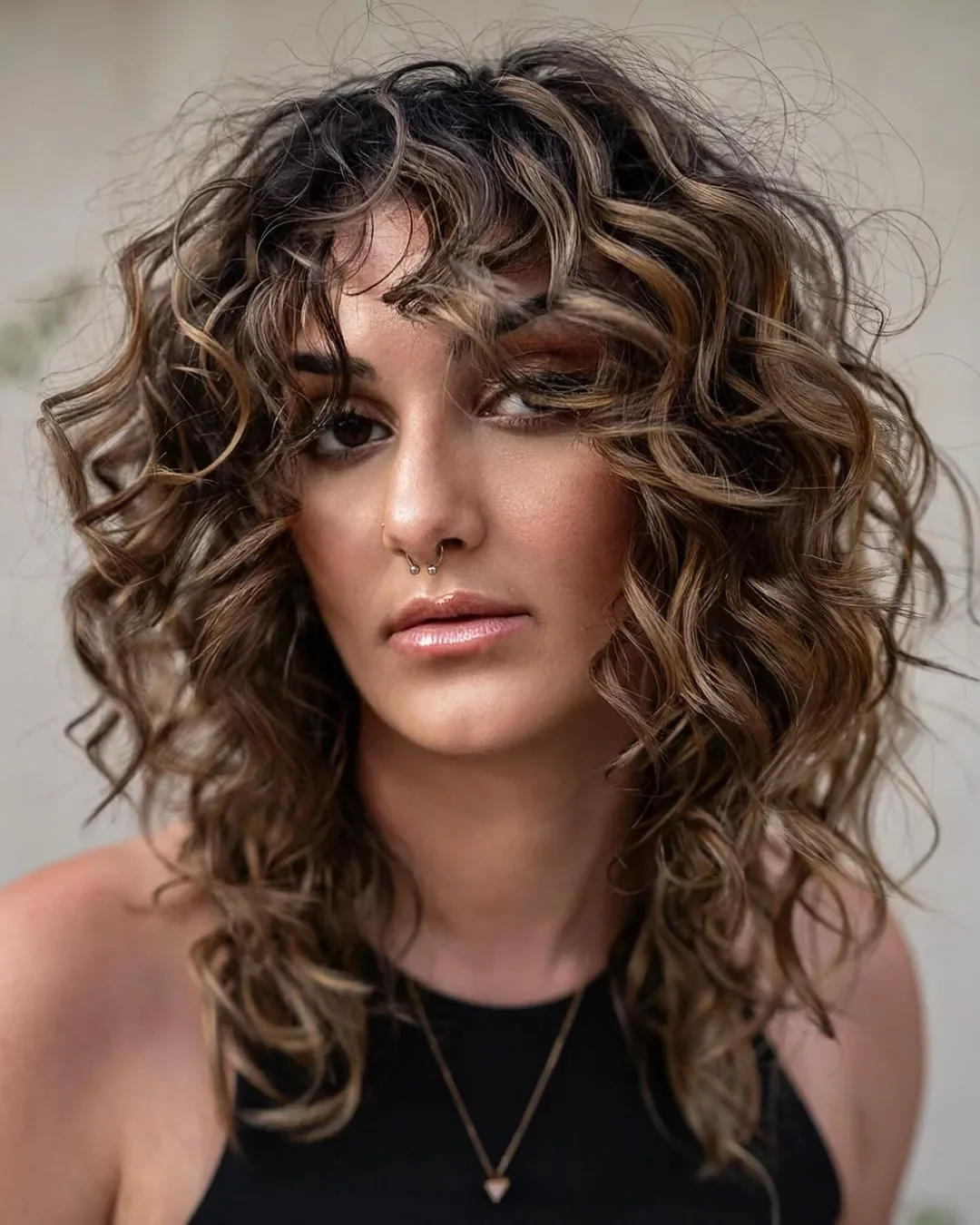 Soft Layered Curly Crop