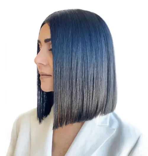 Blue-Black Straight Blunt Lob