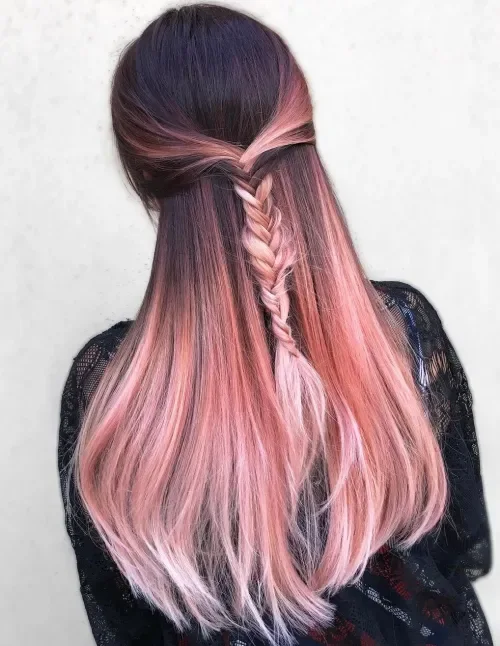 Rose Melt Braided Ponytail