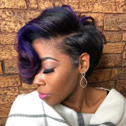 Purple Swirl Upward Bob