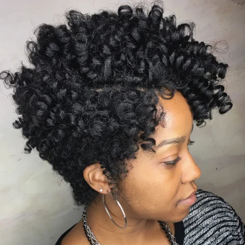 Dense Natural Curly Pixie