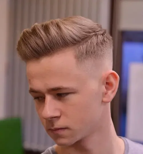 Classic Comb Quiff With Taper