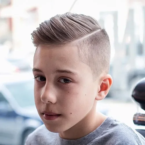 Side-Swept Fade With Polished Volume