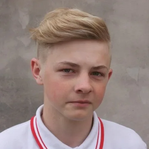 Blond Textured Side Part Crop