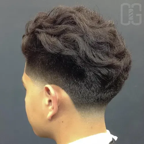 Thick Wavy Side Crop Fade