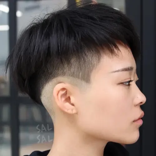 Two-Level Undercut Bowl Cut