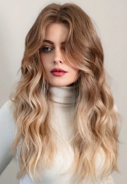Wavy Sombre Sunset Fade