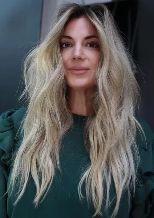 Graduated Layered Long Blonde