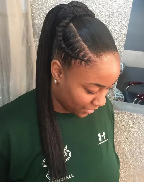 Braided Pony Wrap Tail
