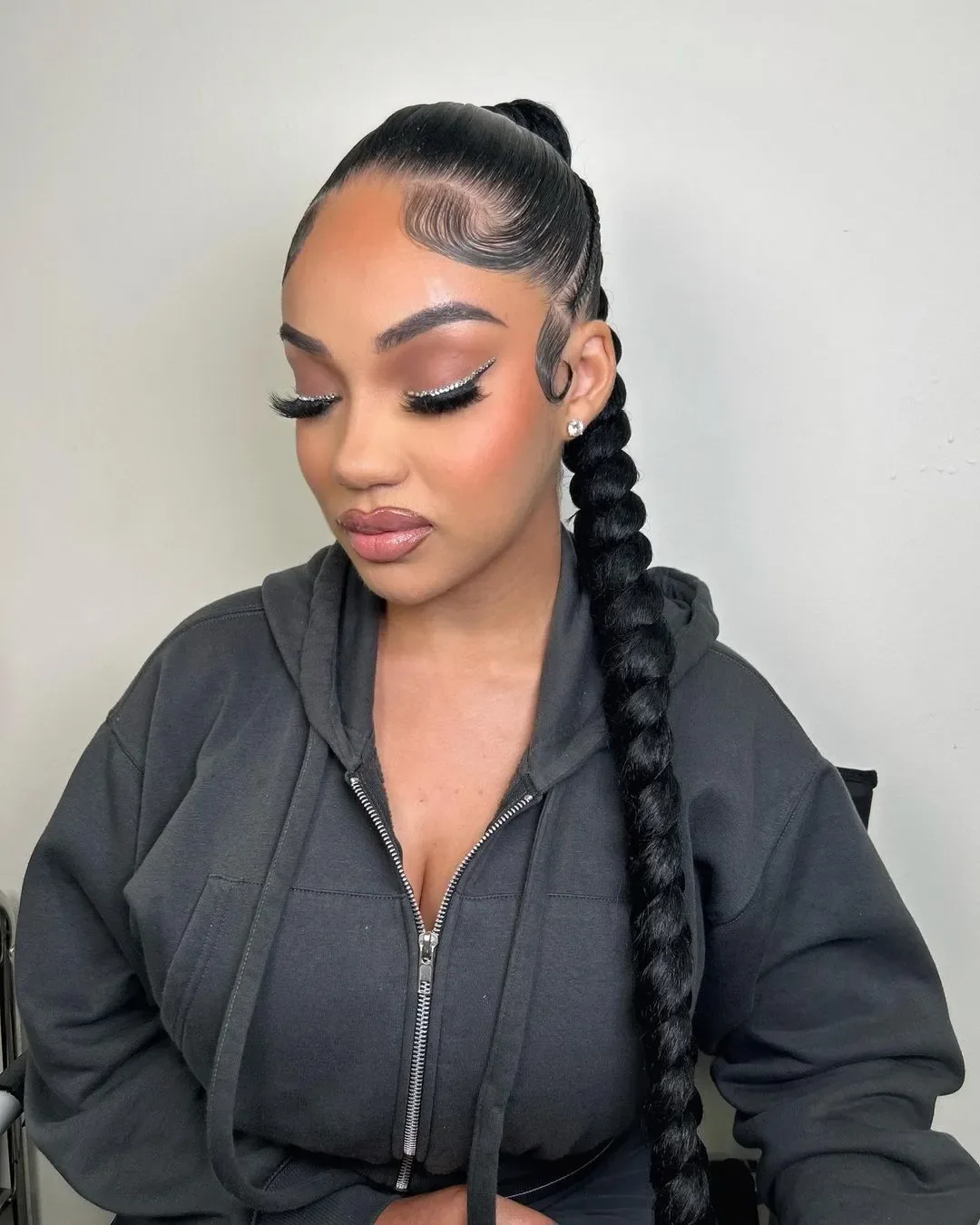 Extra Long Rope Braid Pony