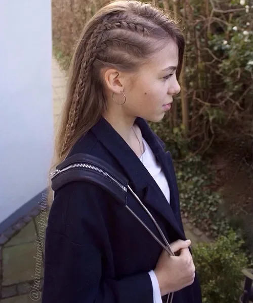 Side Fishtail Braid Pullback