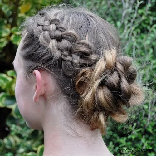 Twisted Crown Rope Braids