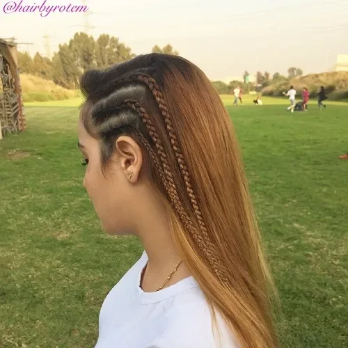 Triple Dutch Braid Pony