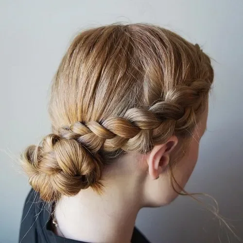 Braided Low Bun Knot