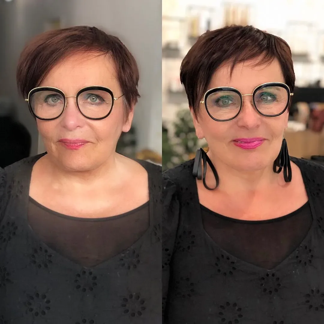Side-Combed Short Pixie