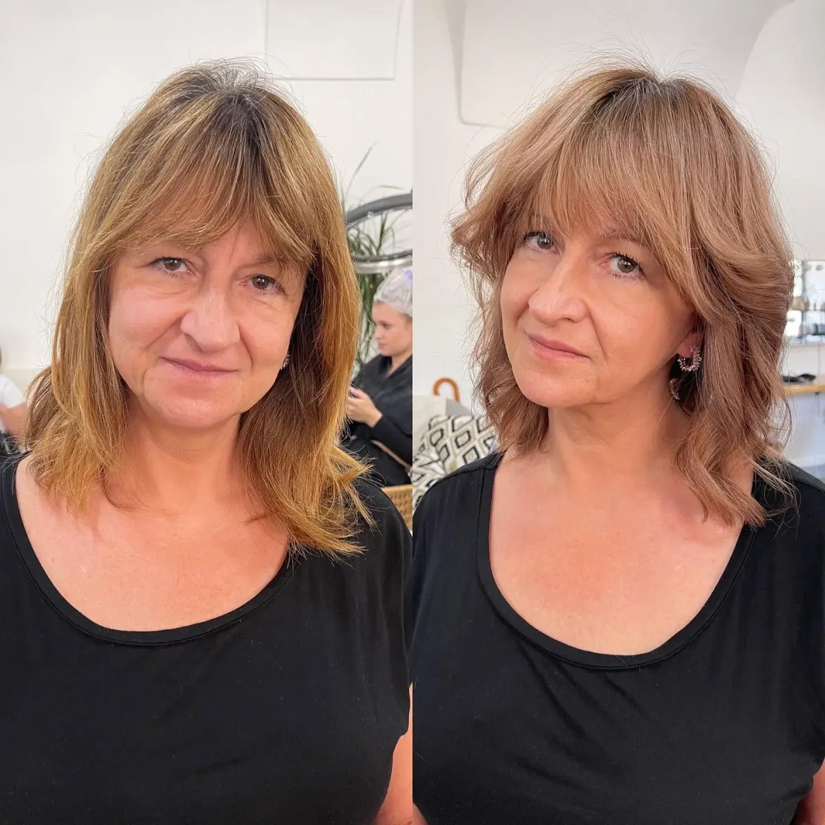 Shaggy Shoulder Cut With Fringe