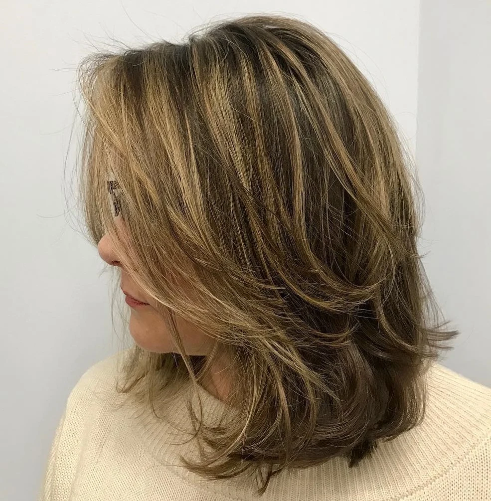 Tousled Mid-Length Feathered Layers