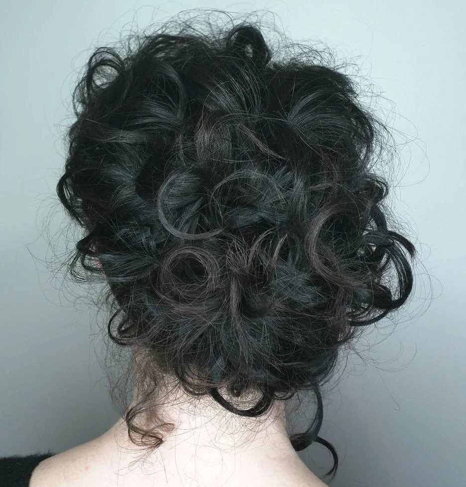 Coiled Black Curl Cocoon
