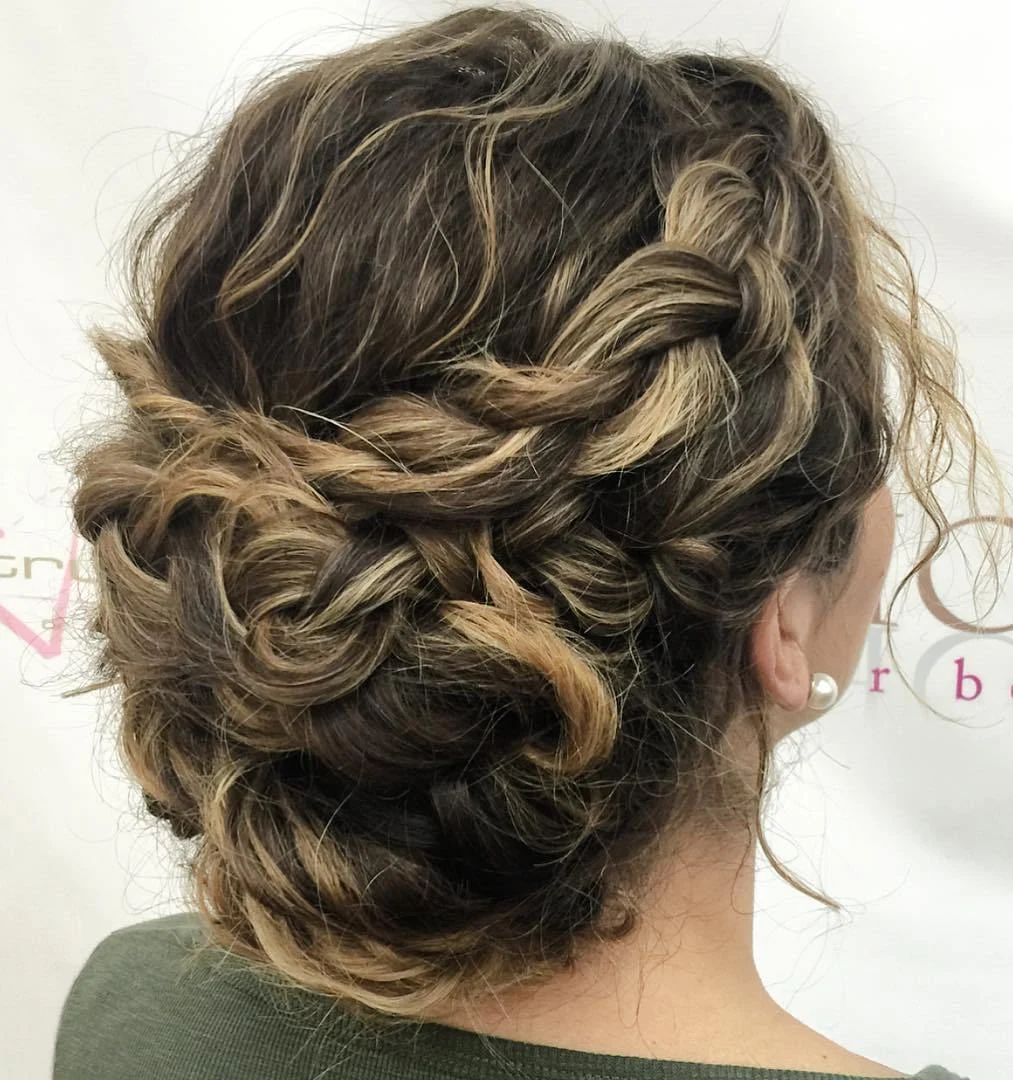 Twisted Crown Rope Bun