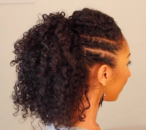 Side Twisted Pony Updo
