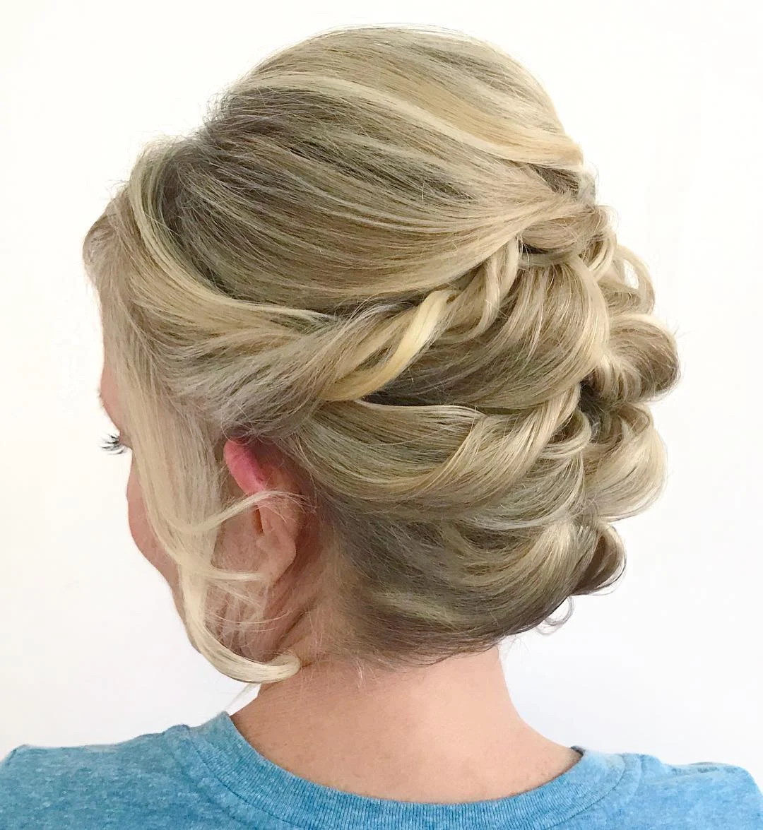 Sculpted Side-Swept Curls Updo