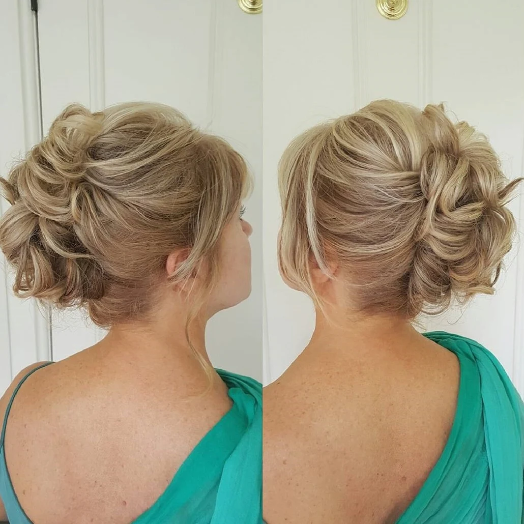 Twisted Low Bun With Front Lift