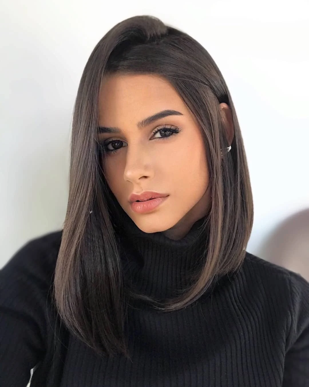 Sleek Espresso Brown Long Lob