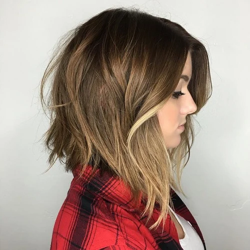 Chestnut Brown Tousled Beach Lob