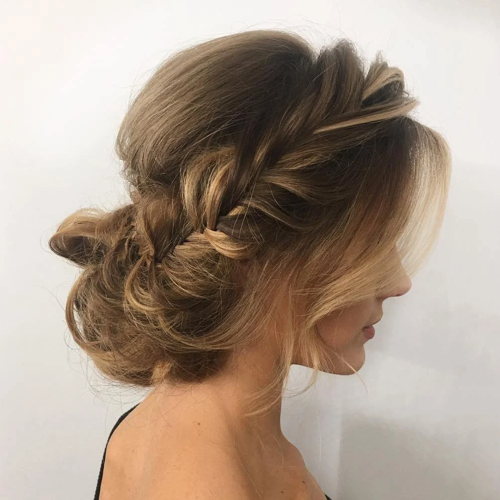 Side-Spun Messy Twist Chignon