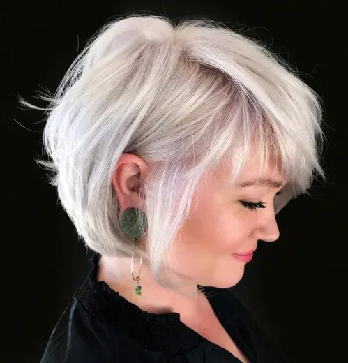 Wispy Rounded Bob With Layers