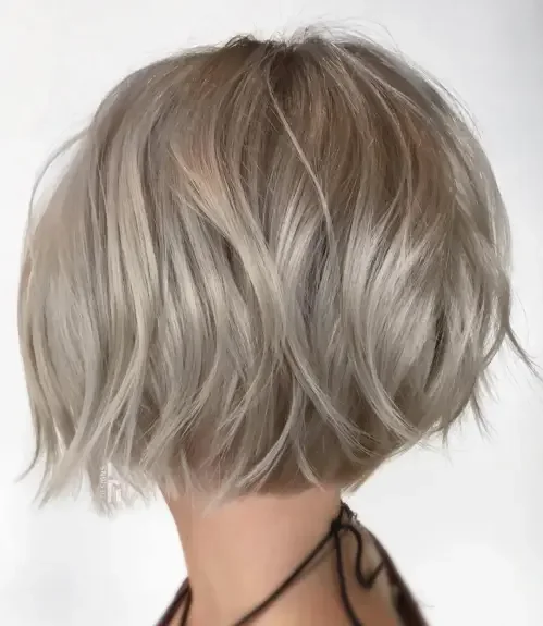 Choppy Rounded Ash Bob