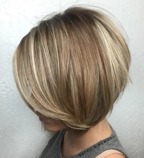 Classic Blonde Rounded Bob