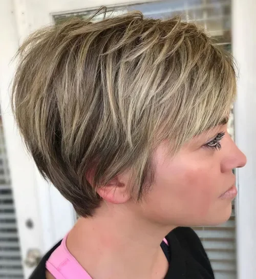 Feathered Tapered Pixie