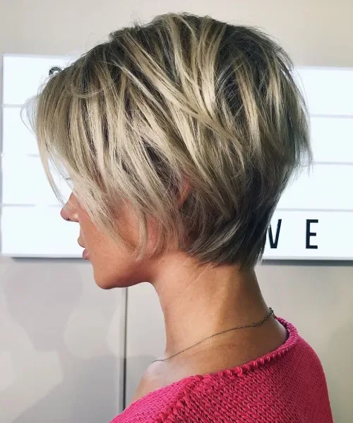 Long Shaggy Pixie Cut