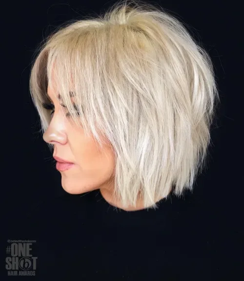 Short Shaggy Bob With Bangs