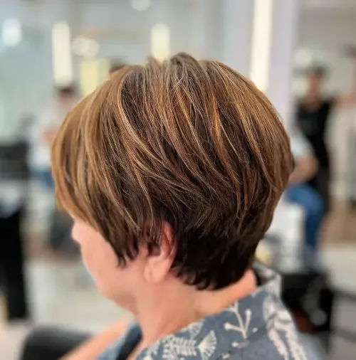 A-Line Pixie Bob In Bronde