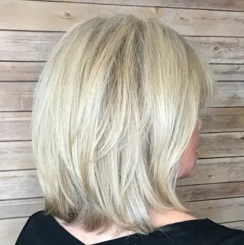 Side-Part Shoulder-Length Layers