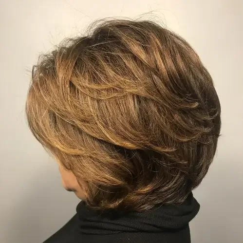 Short Blowout Bob With Layers