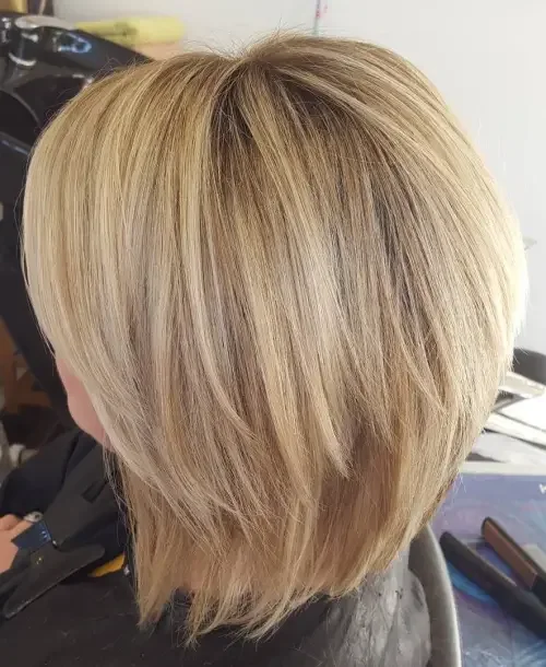 Blunt Blonde Chopped Bob