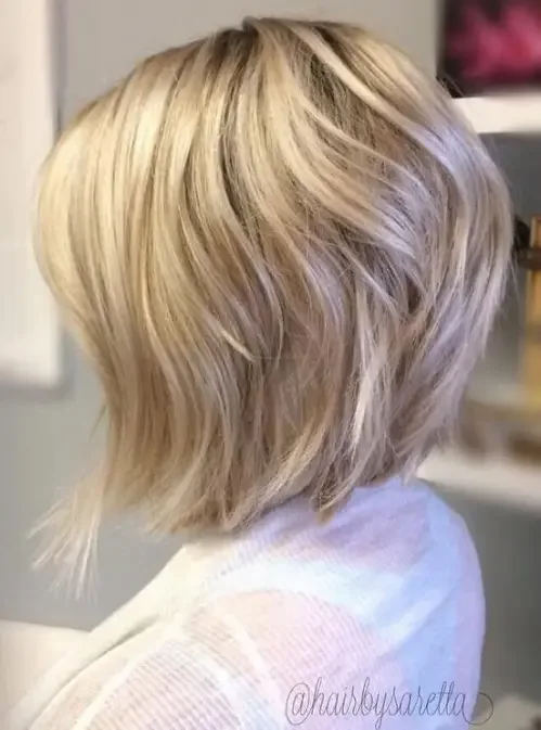 Smooth, Stacked Bob With Soft Dimension